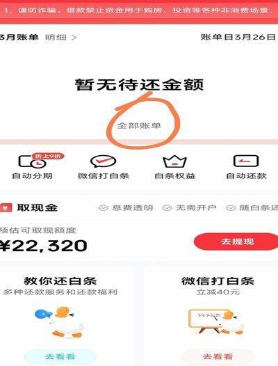 白条怎么借钱出来到微信里面