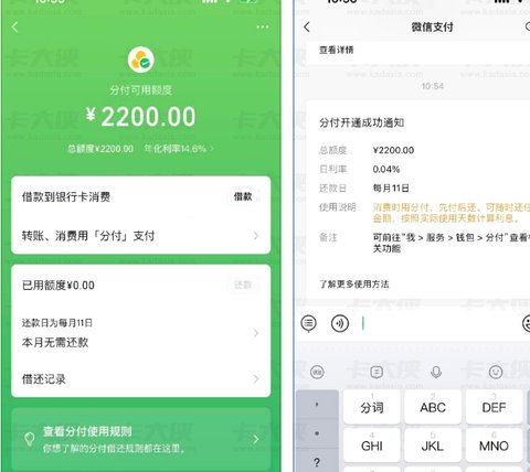 分付额度怎么提现