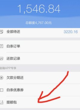 白条提额2960能否取现